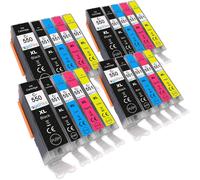 4 Go Inks Set of 5 Ink Cartridges to repalce Canon PGI-550 & CLI-551 Compatible