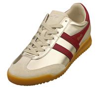 (4) Gola Torpedo Glimmer Womens Fashion Trainers in Gold Cerise