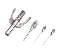 4 Grease Needle Nozzle Kit, Grease Needle Dispenser Grease Fitting Tool Steel Grease Injector Needle Grease Guns Coupler Grease Needle Needle Tip Dispenser Fit 1/8" NPT Grease Guns