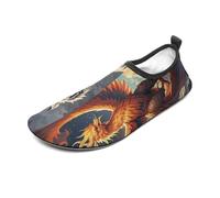 4 Great Divine Beasts Water Shoes for Men Women, Lightweight Stretch Swim Shoes with Anti-Slip Rubber Sole, Quick-Dry Aqua Socks for Pool, Beach, Surfing, Style, 14 Women/14 Men