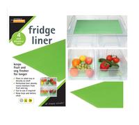 4 Green Fridge Liners Mats Fresh Fruit & Vegetables Draw Liners 20Cm X 40Cm