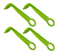 4 Green Spiral Slicers, Simple and Creative, Multifunctional Vegetable Rotary Cutter, Reusable, Kitchen Tools.