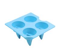4 Grids Silicone Ice Cube Tray Non Breakable Creative Ice Cube Mold for Whiskey, Cocktail, Milk, Juice, Chocolate and Other Drink