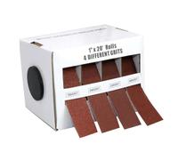 4 Grits Sandpaper Roll Aluminum Oxide Sanding Belt 150 240 320 400 Grit Polishing Belt Sanding Paper Easy to Use Long Abrasive Sand Paper Rolls