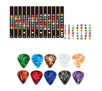 4 Guitar Fretboard Stickers, Containing 10 Guitar Pieces, Guitar Decals, Guitar Scale Stickers, Guitar Auxiliary Tools, Children's Guitar Accessories