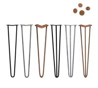 SkiSki Hairpin Table Legs 14” 36cm Pack of 4 Black Heavy Duty