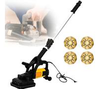 4-Head Concrete Grinder Set, Electric Concrete Surf-aces Planer with 6 Speed Adjustable, Walk Behind Grinder, Handheld Floor Drywall Sander