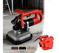 4-Head Concrete Grinder & Wall Sander with Telescopic Extension Rod, 6-Speed Gears for Seamless Floor-to-Wall Transition on Cement, Brick, Marble & Granite