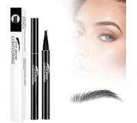 4-Head Split Waterproof Eyebrow Pencil, Microblading Eyebrow Pen Eye Brow Pencils for Women with 4 Tip, 3D Creates Natural Looking Brows Eye Eyebrow Makeup Eyebrow Pen (gray)