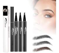 4-Head Split Waterproof Long-lasting Eyebrow Pencil,2025 New Microblading Eyebrow Pen Eye Brow Pencils with 4 Tip,3D Creates Natural Looking Brows Eye Eyebrow Makeup Eyebrow Pen (Mixed)