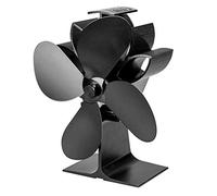 4 Heat Powered Stove Fan Aluminum Silent Quiet Wood Log Fan Speed Control