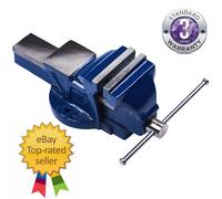Amtech - 4'' Fixed Bench Vice, Robust Steel Body, Ergonomic Grip, DIY & Trade Use (100mm)