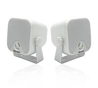 4" Heavy Duty Waterproof Boat Marine Box Outdoor Speakers Surface Mounted for Skid Steer ATV UTV RZR Golf Cart Tractor Powersports Boat Truck Jeep