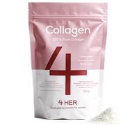 4 HER Collagen Pure Collagen Powder for Women - 100% Pure Hydrolysed Bovine Collagen Peptides, Unflavoured, 500g (33 Servings), 15g Per Serving