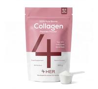 4 HER Collagen Supplements for Women - Pure Collagen Powder 500g, Unflavoured & Keto - Dissolves Instantly, No Taste or Smell - Hydrolyzed Bovine Collagen Peptides Type I & III - 33 Servings - UK Made