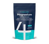 4 HIM & HER Magnesium Glycinate Complex 250mg - with Magnesium Bisglycinate, Citrate & Malate + Vitamin B6-90 Vegan Capsules - UK Made