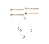 4 Hole Guitar Neck Plate With Screws Joint Back Mounting Replacement Metal Guitar Plates Plate
