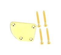 4 Hole Guitar Neck Plate With Screws Neck Joint Back Mounting Plate Replacement Joint Back Mounting Metal Guitar Plates