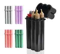 4-Hole King Size Pre-roll Cone Holder Case, Cigarette Case for Regular Size Cigarettes & King Size, Small Container Lighter Box, Smoking Accessories for 1-1/4 Size Pre Rolled Rolling Paper