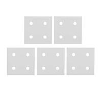 4 Hole Vertical Connecting Plate High Strength Aluminum Joining Board for Linear Extension Connection Between Profiles Silver 5Pcs (6060)