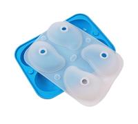 4 Holes 3D Mango Shape Cake Mold, Silicone Mango Shape Cake Mold, Jelly Pastry Ice Cream Moulds for Jelly Pudding Chocolate Home Kitchen Cooking Class Instructors Wedding, 19x13.9x5cm