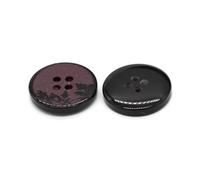4 Holes Resin Buttons 15-25mm for Men Coat Jacket Suit Windbreaker,Red,18mm - 20Pcs