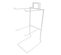 4 Hook Retail Counter Top Display for Souvenirs, Keyrings POS Till Point in White (J48)
