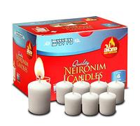 4 Hour Neironim Candles - Shabbat and Votive Wax Candle - 72 Count - by Ner Mitzvah