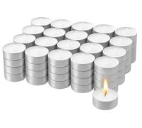 4 Hour Tea Light Candles 100 Pack Long-Burning Unscented Tealights for Home, Festivals, Weddings & Parties Celebrations, 4hr Tea Lights Candle Sets - ANGIX
