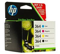 4 HP364 Original Printer Ink Cartridges (Cyan / Magenta / Yellow / Black) for Deskjet 3070A