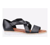 Hush Puppies Women's Gemma Espadrille Wedge Sandal, Black, 4 UK, HPW1000-166-3