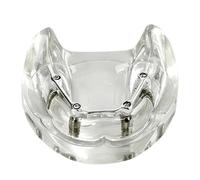 4 Implants Teeth Model Restoration Removable Overdenture Silver Model For Researching Medical Dentist Students Learning Demo(No Teeth)