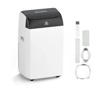 4-In-1 12000 BTU Portable Air Conditioner - Dehumidifies 45L/Day, Heats, Cools & Fans With 3 Speeds, Digital Screen, Remote Control & 24 Hour Timer - Energy Class A