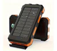 4 in 1 20000 Solar Energy Power Bank Waterproof Solar Power Bank USB Charger 20000mAh Battery Plastic Mobile Phones Devices 10W