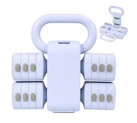 4-in-1 Adjustable Dumbbell Set for Women, Detachable Dumbbells & Kettlebell Combo, Home Gym Weights for Strength Training, Compact Design with Multiple Weight Options (Purple)