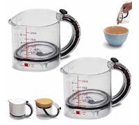 4 in 1 Adjustable Measuring Cup, All tn One Adjustable Push Up Cup with Handle, Multi-Functional Cube Cups with Scraper-Style Seal Base for Cooking and Baking - Easy to Clean