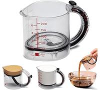 4-in-1 Adjustable Measuring Cup, Multi-Functional Up Cup Measuring Cup, with Adjustable Base & Scraper-Style Seal Base, Easy to Clean Design for Cooking and Baking & Ingredients (1PCS)