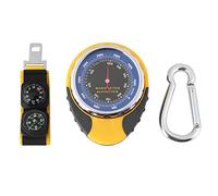 4-in-1 Analog Altimeter Barometer, Outdoor Compass with Thermometer, Multifunctional Hiking Gauge for Camping, Climbing & Mountaineering (0-5000m)