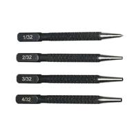 4-in-1 Automatic Centre Punch and Nail Punch Set, Centre Punch for Metal, Nail Punch for Wood, Punch Tool - with Tungsten Alloy Tip & Magnetic V-Groove - Yunova
