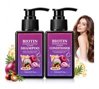 4 IN 1 Biotin Rosemary & Batana & Onion Hair Care Shampoo & Conditioner Set