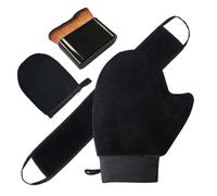 4 in 1 Black Tanning Kit Tanning Mitt Back Applicator Tanning Brush and Mini Black Gloves Ideal for Body Face Reusable Lotion Applicator Multi Purpose