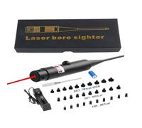 4-in-1 Bore Sight Kit with 8-Hole Adjustable Adapter, Suitable for .177 to .78 Caliber (.17-.78), Multi-Caliber Laser Calibrator with Portable Case