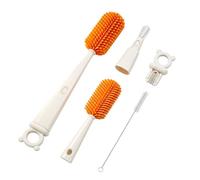 4-in-1 Bottle Cleaning Brush Set Long Handle Water Bottle Brush & Straw Cleaner, Scratch-Free Bristles for Reusable Bottles, Tumblers, Mugs, Baby Bottles Multifunctional Home Kitchen Cleaning Tools