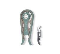 4 in 1 Can and Bottle Opener Set - 3 Piece Non-Slip Can Opener Wine Bottle Opener Jar Gripper - Ergonomic Design for Easy Use Essential Kitchen Tool