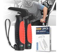 4 in 1 Car Door Handle Assist for Elderly 2PCS - Multifunction Car Transfer Aid - Help Elderly Get Out of Car, Auto Cane Portable Vehicle Support Handle for Seniors, Handicapped, Max 450 Pounds