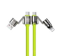 4 In 1 Charging Cable - Charg240W Data Transfer 4 In 1 Phone Cord, USB Fast Charging Cable, Charger Cables | Compatible For Laptop, Cellphone,Tablet,Travel,Business Trips, Home &Office