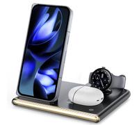 4 in 1 Charging Station Wireless Charger for Google Pixel Watch 5/4 | Wireless Charger with Night Light for Google Pixel 11/11 Pro/11 Pro XL/11Pro Fold,10 Pro Fold/10 Pro XL,Pixel Buds Pro 2/Pro