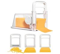 4 in 1 Cheese Cutter with Storage Box - Manual Cheese and Butter Slicer - Large Capacity for Home Kitchens