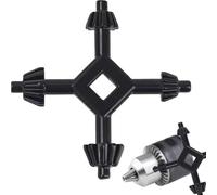 4 in 1 Chuck Key for Electric Drill, 4 Sizes,Multifunctional Universal Chuck Key, Hand Drill Machine Accessories for Drill Press Power Tool Chucks Replacement