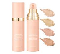 4-in-1 Colour Changing Foundation SPF 50+, Long-Lasting Medium Full Coverage Colour Change Foundation for Mature Skin, Natural Satin Finish, Moisturizing Concealer for Mature Skin & Daily Use